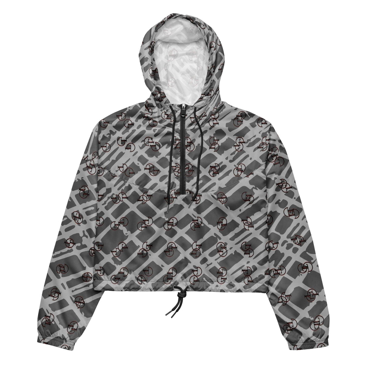 O.T Pattern Women's cropped windbreaker 1/4 – O.T Official