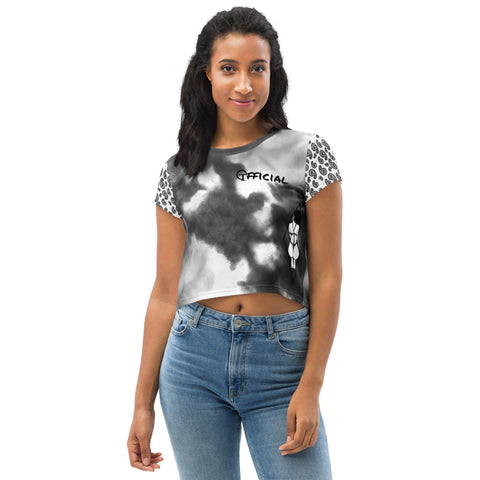 Strapped Print Crop Tee - O.T Official