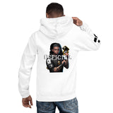 White Paisley Unisex Hoodie | Back print - O.T Official