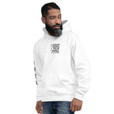 White Paisley Unisex Hoodie | Back print - O.T Official